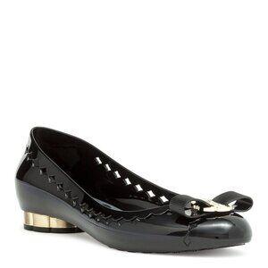 Salvatore Ferragamo Jelly black rubber Ballerinas‎ - Size 10